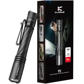 Klarus Eu-p2 P2 Tactical Pen Light 1000 Lumens 886ft Throw 2aa Or Usb-c Rechargeable
