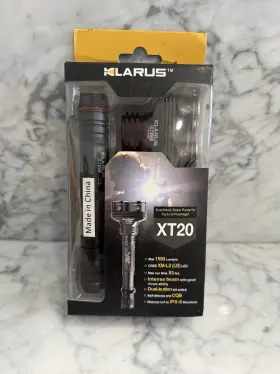 Klarus Xt20 Dual Head Super Powerful Tactical Flashlight New