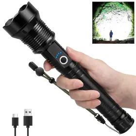 Kmivo M070-cob Rechargeable Led Flashlight 990 000 Lumens High Powerful Flashlights W