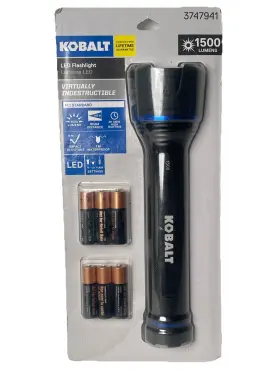 Kobalt 3747941 New Sealed 1500 Lumens Led Focusing Flashlight