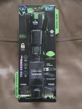 Kodiak 29452-05be01 Rechargeable Led Tactical Flashlight Wide Beam 20 000 Lumen Power Bank