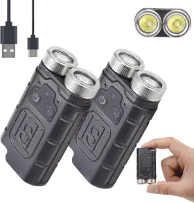 Kunhe 313017691629 K2 2 Pack 1000 High Lumens Edc Flashlight With Tail Magnetsuper Bright Rec