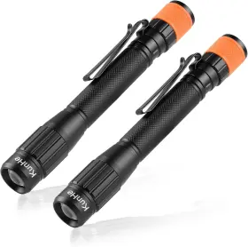 Kunhe 705353641053 2pack 480 Lumens Small Led Pen Flashlight Rechargeable Ipx6 Waterproof 2 L