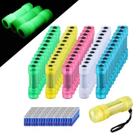 Kunhe F12-60 60 Pack Glow In Dark Flashlights Small Mini Flashlight For Kids Bulk Fl