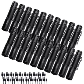 F20-20 Kunhe 20 Pack Rechargeable Led Aluminum Flashlight 180 Lumens Brightness Detachable F20-20 Kunhe 20 Pack Rechargeable Led Aluminum Flashlight 180 Lumens Brightness Detachable
