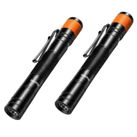 P11-2 Kunhe 2-pack Pen Flashlight 170 Lumen Led Small Pocket 2 Pack Black P11-2 Kunhe 2-pack Pen Flashlight 170 Lumen Led Small Pocket 2 Pack Black