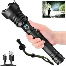 Kwznob P70-0318 Rechargeable Led Flashlights 100000 High Lumens Super Bright Flashlig