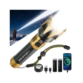 Labeasher Zy-a002 11000mah Rechargeable Brightest Flashlight With Ignition Lens 2000 High Lumen