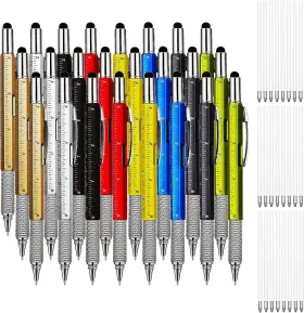 Lcp030 Lcpqmzgh 24 Pcs Gift Pen For Men 6 In 1 Multitool Tech Tool And Blue Ink Multi Lcp030 Lcpqmzgh 24 Pcs Gift Pen For Men 6 In 1 Multitool Tech Tool And Blue Ink Multi