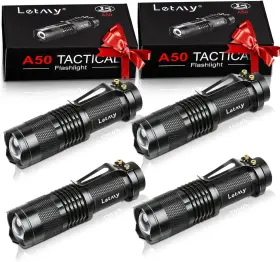Led Flashlight 313042149157 4pack Mini Powerful Compact Edc Pocket Torch Tactical Police Lamp