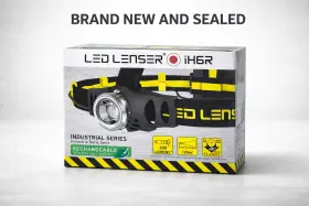 880388 Ledlenser Ih6r Industrial Rechargeable Led Headlamp 200 Lumens Black And Yellow