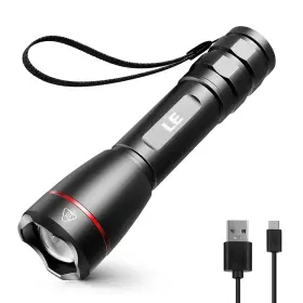 Lepro 894495031948 Led Rechargeable Flashlight Lp3000 High Lumens Zoomable Bright Flashlig