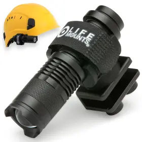 Life Mounts Lmclmp1 Firefighter Helmet Light - 3.5 Inch X1.5 White Led 360 Rotation