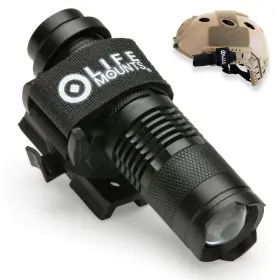 Lmtkhm1 Life Mounts Tactical Rail Mount - 3.5 In X 1.5 White Led 1 000-foot Beam And Multi-mode