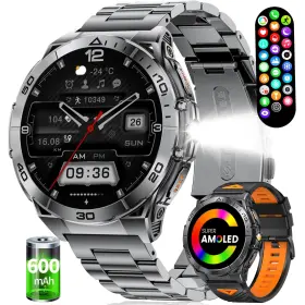Lige Ef16-a Smart Watches For Men With Flashlight 1.6 Inch Amoled Always On Display Outdoor S