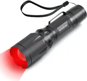 Light 744759224316 Upgraded Red Flashlight Bright White &high/low Power Options With Mem