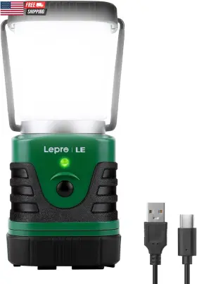 Lighting Ever 313033115130 1000lm Led Camping Lantern Rechargeable 4400mah Power Bank Campi