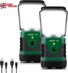 Lighting Ever 313087412452 1000lm Led Camping Lantern Rechargeable 4400mah Power Bank Campi