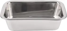 Lindys 8w96 Stainless Steel Loaf Pan For Baking Bread Meatloaf 8 Inches Silver