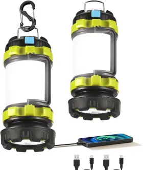 Linkind Technology Co. Ltd Aol007-us-v1 2 Pack Led Camping Lantern Flashlight Rechargeable Portable Torch With 6 Light