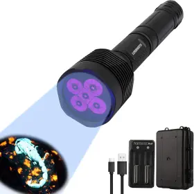 Lumenshooter 313046377303 S5 Uv Flashlight Super Bright Black Light With 5 Leds For Resin