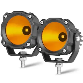 Lumimotor L600027a 3 Inch Round Led Pod Lights 50w Spot Amber Motorcycle Driving Light