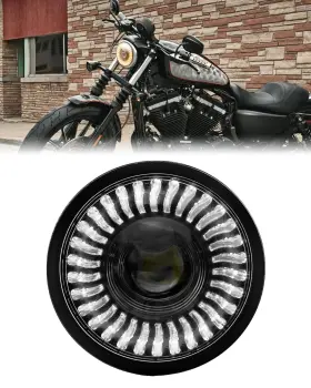 Lusgwufad 4wdhl-575-hl02 Motorcycle 5.75 Inch Led Headlight Anti-glare 5 3/4 Round Light With Projec