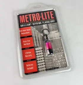 Machina M-3020c Metro-lite Model Rose Brilliant Keyring Flashlight