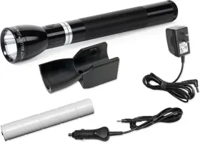 Mag-lite 038739650173 Maglite Rl1019 Led Rechargeable Flashlight System With 120v And 12v Converter New