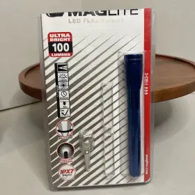 Mag-lite 10-del Mini Maglite Led Ipx7 Waterproof Ultra Bright Flashlight 100 Lumens. Blue