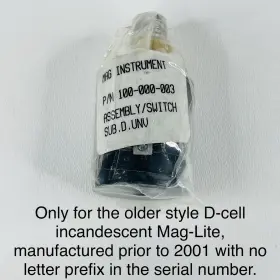 Mag-lite 100-000-003 Mag-lite D Cell Assembly Switch #100-000-003 For 2001 And Prior Instruments