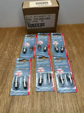 Mag-lite 107-000-433 Qty.12 Mag-lite Maglite White Star Krypton Replacement Bulbs 2 Cell C And D Nos