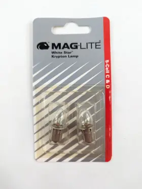 107-000-435 Mag-lite Maglite Lswa201u Krypton Bulbs 2 Pack Oem Cell C D Flashlights
