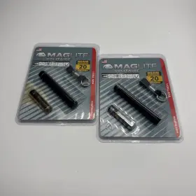 Mag-lite 120-000-808 Maglite Solitaire Incandescent 1-cell Aaa Flashlight - Black For 2 Flashlights