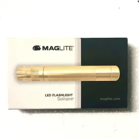 J3a042l Mag-lite Gold Maglite Solitaire Led Keychain Flashlight