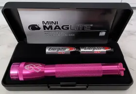 Mag-lite M2a39l Mini Maglite 2 Aa Classic Xenon Bulb Flashlight Pink Pres Box And Gift