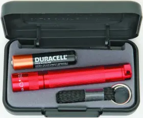 Mag-lite Ml1r Maglite Red Solitaire Mini Flashlight Aaa Battery And Key Loop