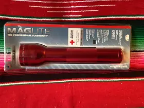 S2dju6 Mag-lite Maglite Heavy Duty Incandescent 2 Cell D Flashlight - Red