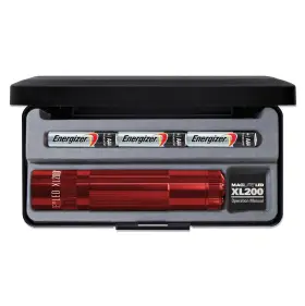 Xl200-s3037 Mag-lite Maglite Xl200 Led 3aaa Flashlight In Presentation Box Red 230 Lumens 5 Modes