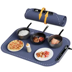 Magic Mill Mhpf-614blu Food Warming Mat - Electric Tray 3 Temperature ... Fast Ship