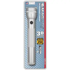 Maglite 387390177858 Heavy-duty Incandescent 3-cell D Flashlight Silver Maglite 387390177858 Heavy-duty Incandescent 3-cell D Flashlight Silver
