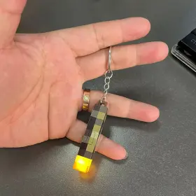 Malkit 445015365332 Mini Torch Keychain Rechargeable Light Plastic Game Model Toys Backpack De #3