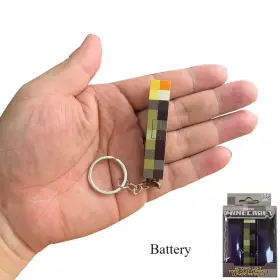 Malkit 445015365332 Mini Torch Keychain Rechargeable Light Plastic Game Model Toys Backpack De