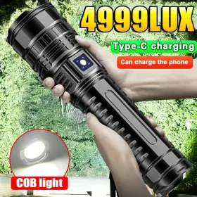 Dcvhhtjw13b20 Marmalls 15000mah Battery Long Range Spotlights Torch Light Cob Led Flashlights