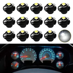 Mbuydiy 784129931376 White Led Lights Bulbs For Instrument Gauge Cluster Panel Speedometer Compati
