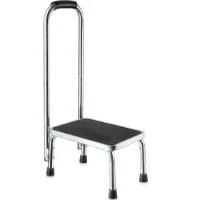 Medical King 810147438372 Step Stool With Handle For Adults Stools Elderly Silver