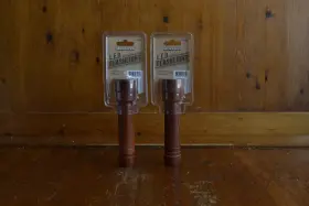 Menards 5751003 Pair Of Nib Vtg Wood Led 80 Lumens 1 Watt 2 Aa Batt 6 Inch Flashlight New