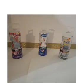 C2034 Micro Lite Lot Of 3 Mini Led Keychain Flashlights Pony Olaf Minions