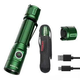 Mijomi J81g Tactical Rechargeable Flashlight With Holster 1300 Lumen Super Bright I