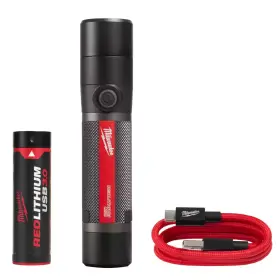 Milwaukee 726084119987 800 Lumens Led Usb Rechargeable Fixed Focus Flashlight